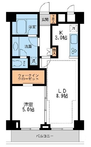 NTPRレジデンス鷹番106の間取り