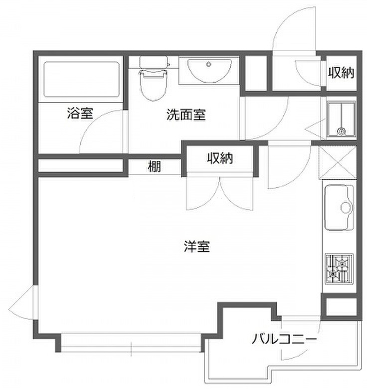 ウィンベルデュエット恵比寿第５203の間取り