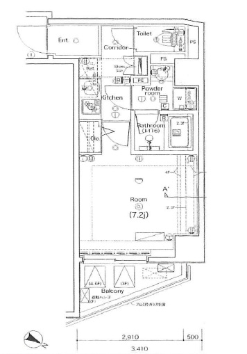 ＰＲＥＭＩＵＭ　ＣＵＢＥ都立大学＃ｍｏ206の間取り