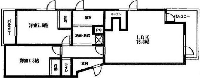 KODAヒルズ学芸大学102の間取り