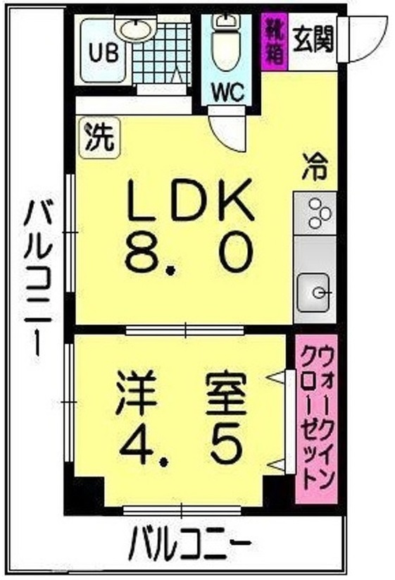 目黒第５コーポ502の間取り