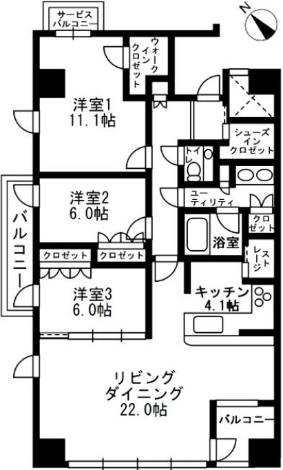 URBAN PARK代官山Ⅲ601の間取り