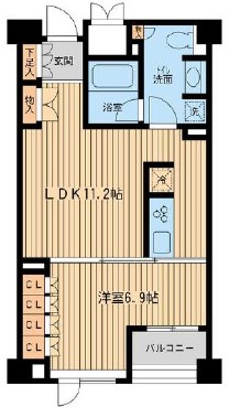 レジデンス三宿0302の間取り