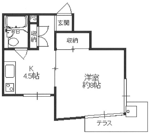 コートハウス103の間取り