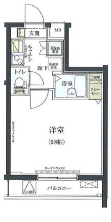 リヴシティ世田谷池尻＿204の間取り