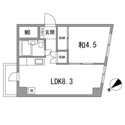 ストーク西麻布302号の間取り