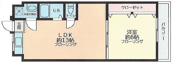 渋谷マンション406の間取り