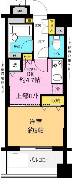 イトーピア用賀307の間取り