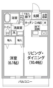 ルヴェ・デュ・ソレイユ0107の間取り