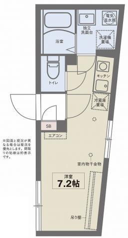 ココフラット三軒茶屋303の間取り