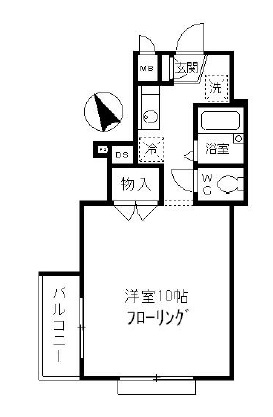 ＴＫプルミエール目黒302の間取り