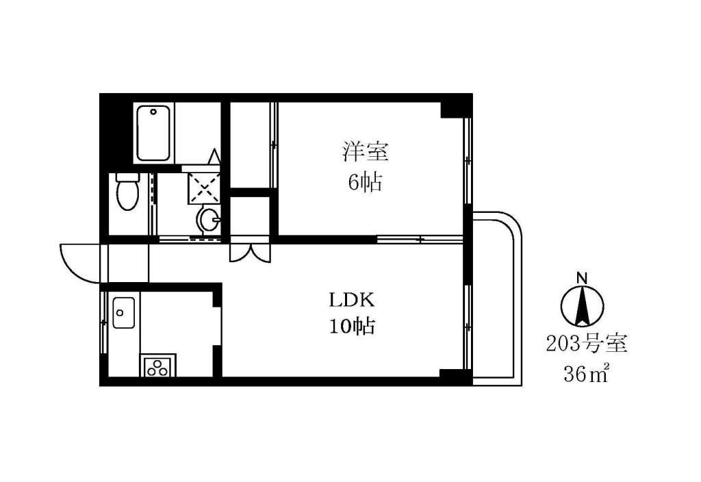 ＳＴハイツ203の間取り