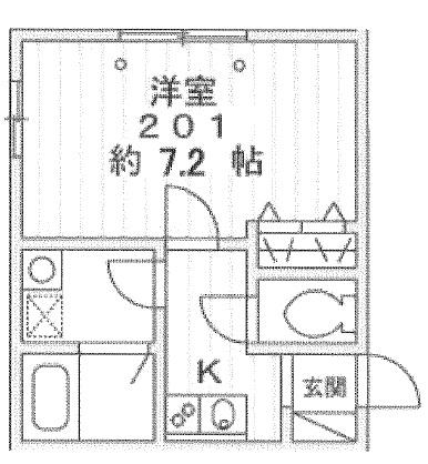 ルヴニール碑文谷201の間取り