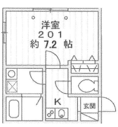 目黒第2コーポ301の間取り