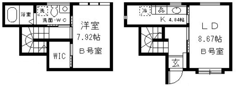 W-HOUSE?Bの間取り