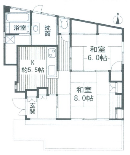 ガーデンハウス祐天寺1階の間取り