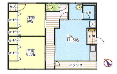 ふたばフラット201の間取り