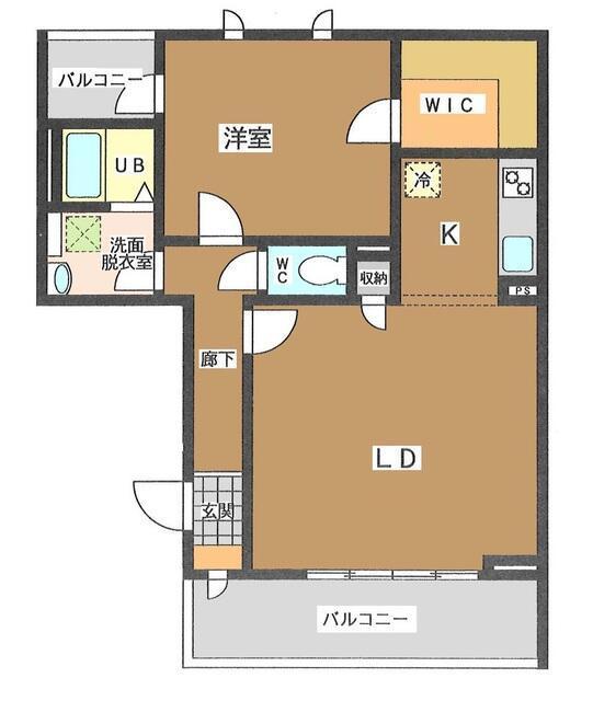 サンシャンブル202の間取り