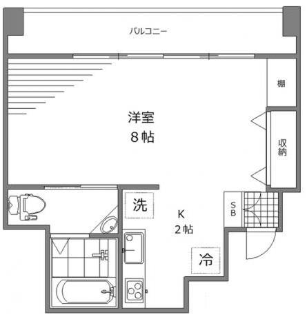 シャトー東洋南青山512の間取り