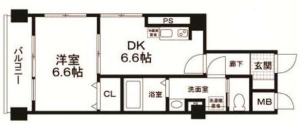 秀和松涛レジデンス410の間取り