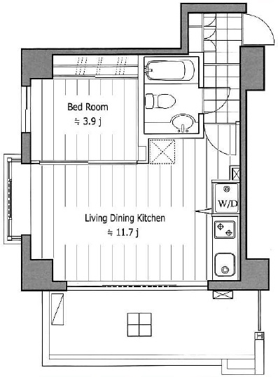 ＬＡＮＡＩ　ＣＬＡＳＳＩＣ　ＴＯＷＥＲ　ＧＡＲＤＥＮ　ＶＩＥＷ504の間取り