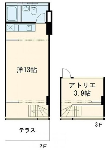 クラールハイト三宿Ⅰ302の間取り