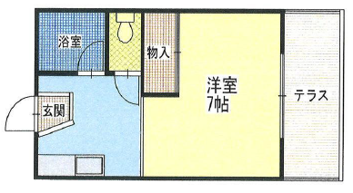 クレインハイツ203の間取り