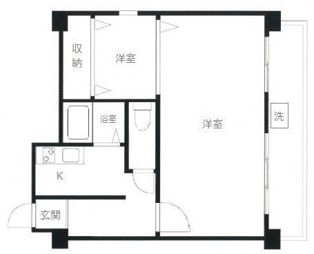 ＭＡＣ青南マンション1階部分の間取り