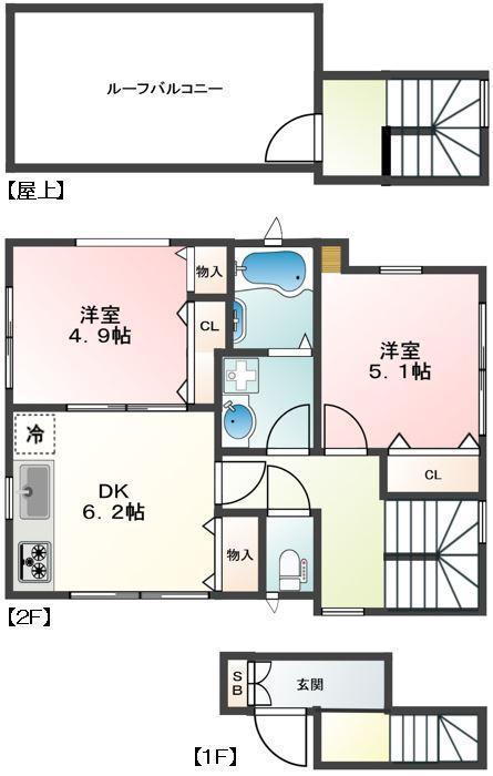 PATIO桜丘201の間取り