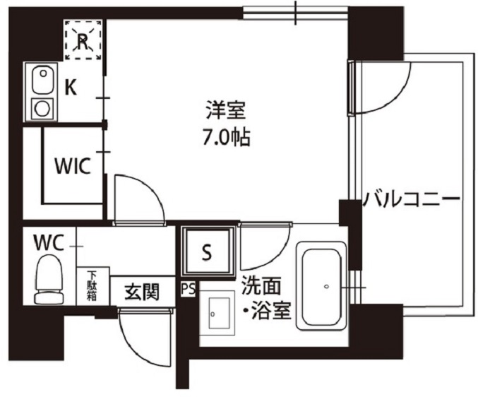 LASPACIO桜新町201の間取り