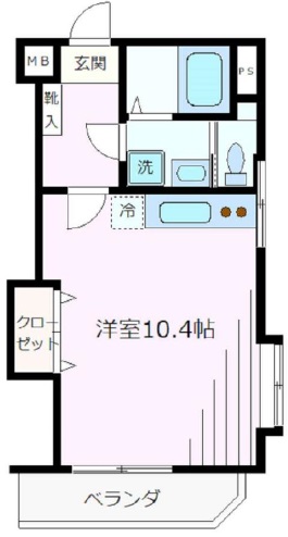 コーポ青葉台201の間取り