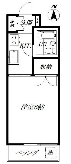 トーシンハイツ中町302の間取り