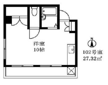 第五青興ビル102の間取り