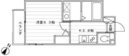 Muse　Flat202号室の間取り