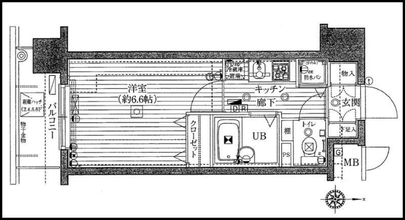 ガラ・シティ駒沢大学304の間取り
