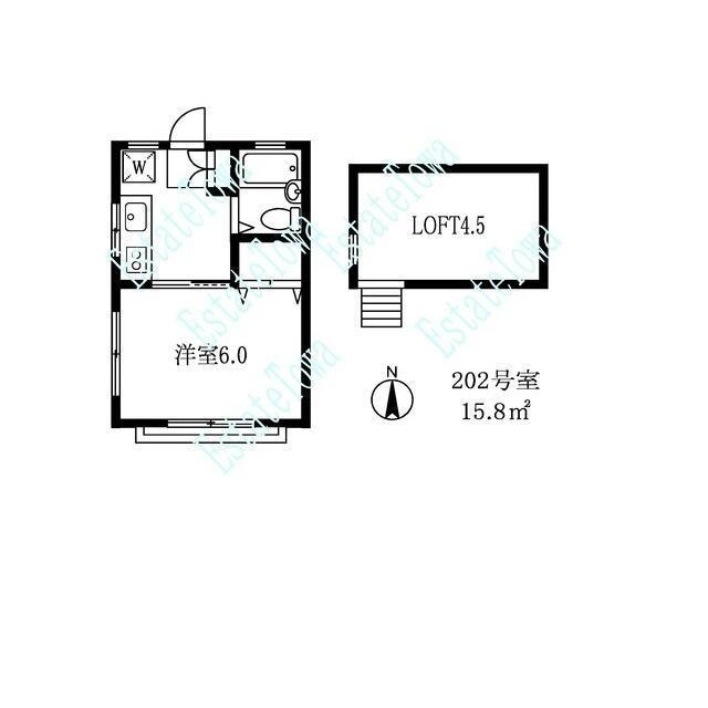 サニーハウス栗山２202の間取り