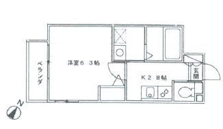 ミューズフラット202の間取り