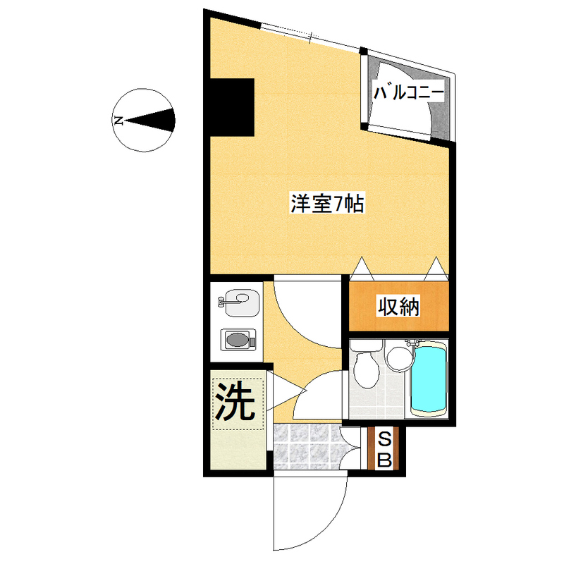 碑文谷壱番館213の間取り