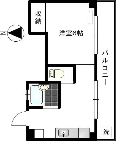 第５青興ビル202の間取り