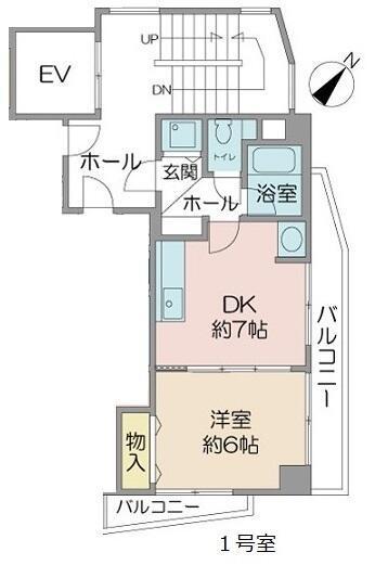 リバティースクエア301の間取り