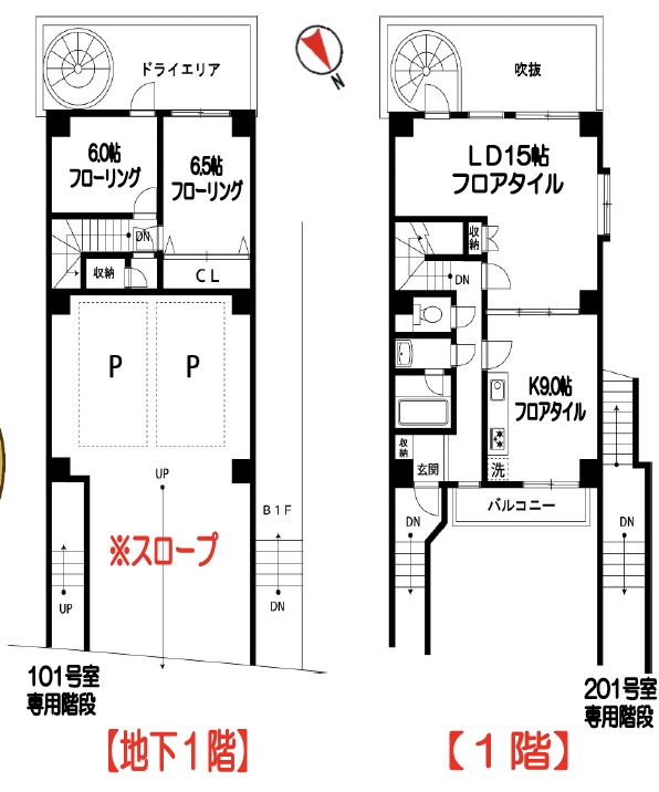 下馬アネックス101の間取り