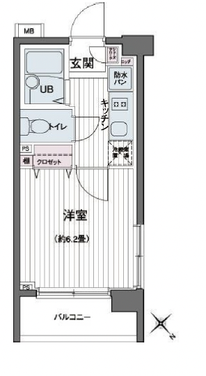 エコロジー都立大学レジデンス0525の間取り