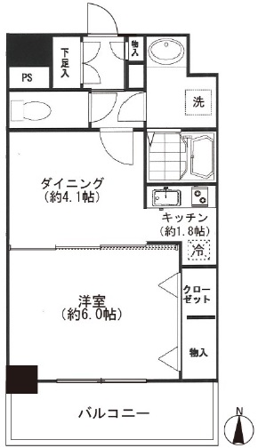 セレーネ自由が丘102の間取り