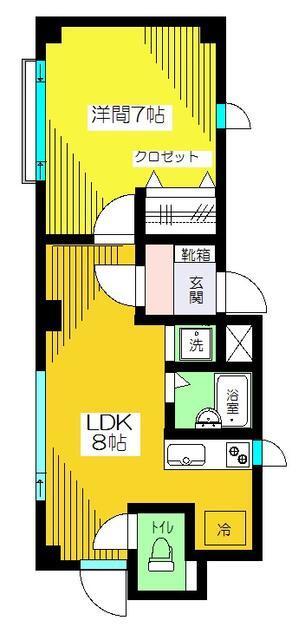 自由が丘フェリース303の間取り