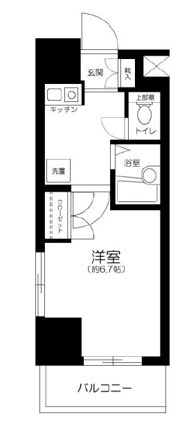 ヴェローナ目黒701の間取り