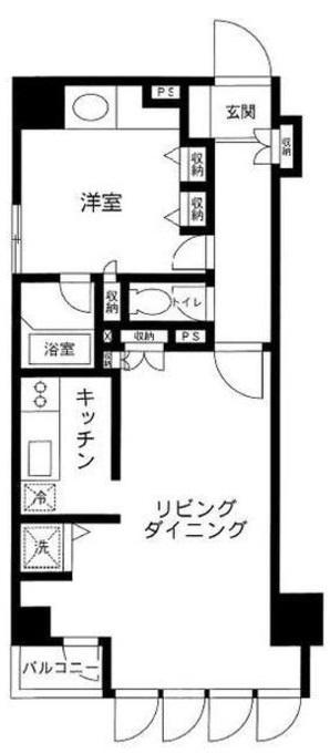 恵比寿ファイブホームズ802の間取り