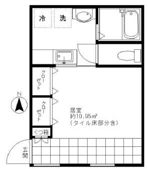 TRUTH池尻302の間取り