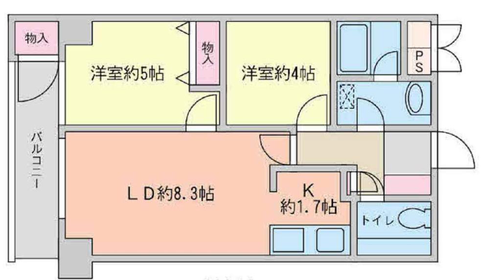 カルチェ恵比寿６０３号室603の間取り