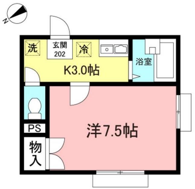 K下馬202の間取り