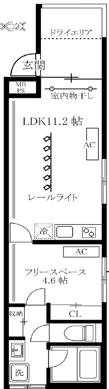 MURO YUTENJI101の間取り